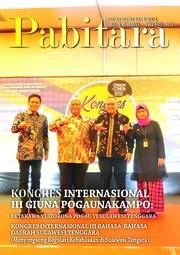 Pabitara, majalah sastra dan budaya Sulawesi Tenggara edisi XVIII - 2019