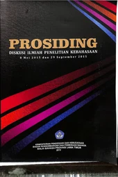 Prosiding diskusi ilmiah penelitian kebahasaan