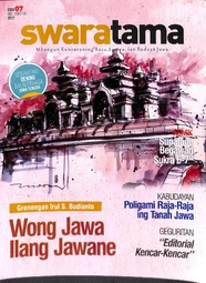 Swaratama: mbangun kuncaraning basa, sastra, lan budaya Jawa, edisi 07, Mei-Agustus 2017