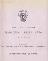 Buku Petundjuk Penindakan Huru Hara (No. 72 – 007)