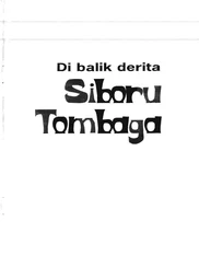 Di Balik Derita Siboru Tombaga