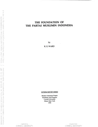 The foundation of the Partai Muslimin Indonesia, by K. E. Ward