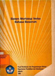 Sistem morfologi verba bahasa Besemah