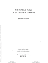 The national status of the Chinese in Indonesia / [by] Donald E. Willmott