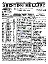Soenting Melajoe — No. 45 (17/12/1920)