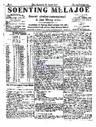 Soenting Melajoe — No. 2 (14/1/1921)