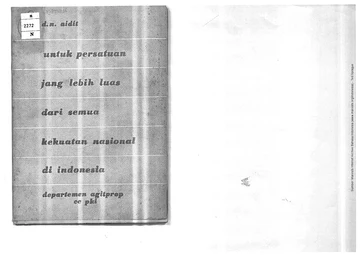 Untuk Persatuan jang Lebih Luas dari Semua Kekuatan Nasional di Indonesia