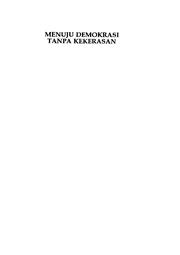 Menuju Demokrasi Tanpa Kekerasan: Kerangka Konseptual Untuk Pembebasan