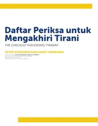 Daftar Periksa untuk Mengakhiri Tirani