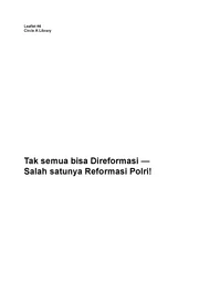 Leaflet #4 Tak Semua Bisa Direformasi—Salah Satunya Reformasi Polri!