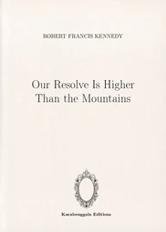 Our Resolve Is Higher Than the Mountains