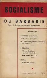 Socialisme ou Barbarie