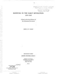 Bandung in the early revolution, 1945-1946; a study in the social history of the Indonesian revolution [by] John R. W. Smail