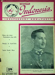 Mimbar Indonesia : Madjalah bergambar, Independent non-party, untuk Pembangunan Politik, Ekonomi, Sosial dan Kebudajaan - No 39 - 1949-09-24