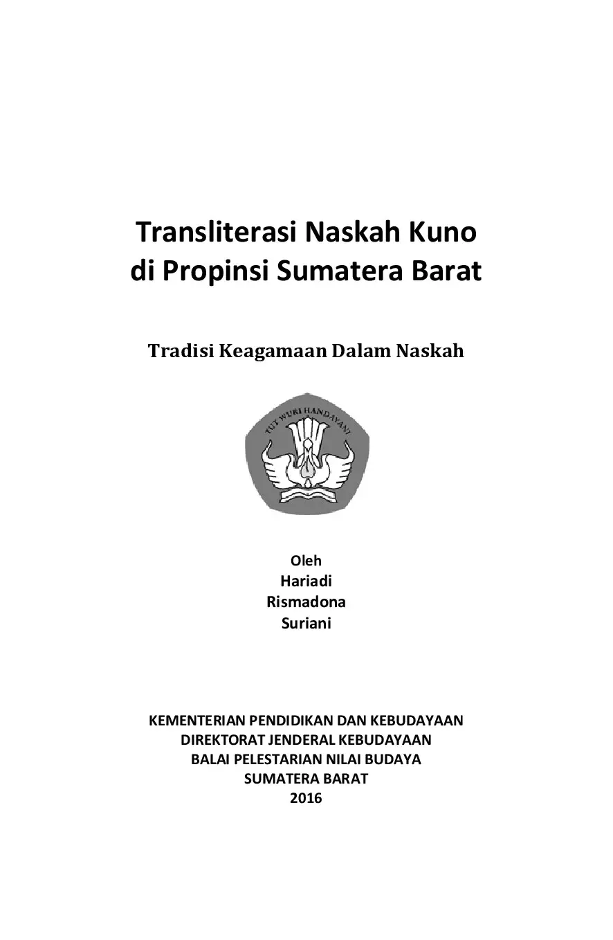 SASTRA LISAN BERTEMA ISLAM  DI KABUPATEN LIMAPULUH KOTA PROVINSI SUMATERA BARAT
